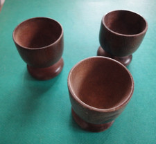 Lot de 3 coquetiers  en bois