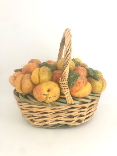 Panier osier faux fruits - panier,