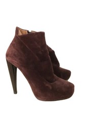 Maison Martin Margiela - Bottines en daim bordeaux - Taille EU 36,5 / 6,5 US