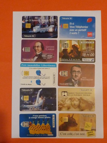 Lot 10 cartes - n°,