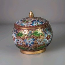 Petit pot cloisonné chinois