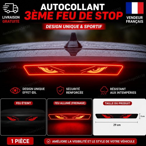 Autocollant 3ème feu - 3ème,