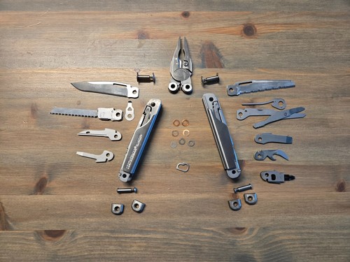 Used parts from - used, leatherman