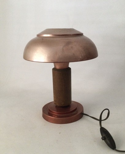 Lampe poser métal bois - poser,