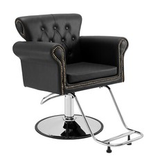 VEVOR Chaise Salon Coiffure Barbier Coiffeur 905-1060mm Hydraulique Repose-pieds