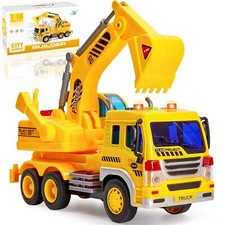 Camion Chantier Enfant avec Son et Lumière Tracteur Jouet de Plage Camion de ...
