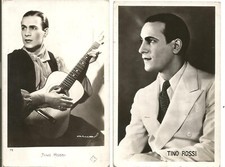 2 Cartes TINO ROSSI Carte Postale Neuves CHANSON FRANÇAISE