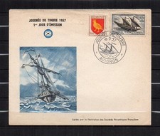 Journée du Timbre 1957 Enveloppe Premier Jour 16 Mars 1957 AVIGNON