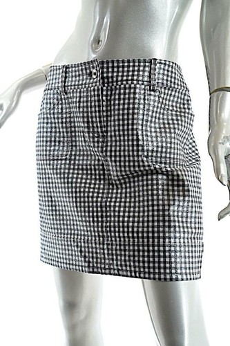 Worth black white gingham - black,