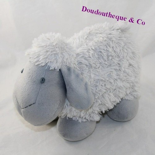 Peluche mouton gris poils