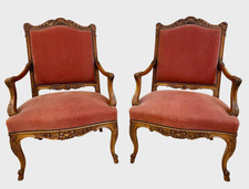 Paire de fauteuils style