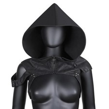 Cape à Capuche Zippée De Style Vintage Cape Gothique Steampunk Chapeau Cosplay