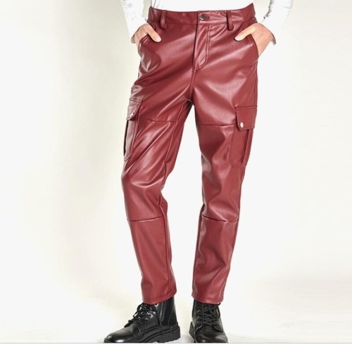 Hommes faux cuir pantalon - faux,