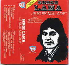 SERGE LAMA "JE SUIS MALADE" INDONESIE K7 ALB CASSETTE TAPE MC AUDIO '73/+ RARE +