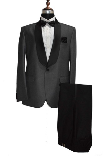 Hommes noir gris costume - hommes,