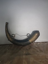  Ancienne poire à poudre 19 éme Siècle En Corne Et Laiton Afrique A Saisir 