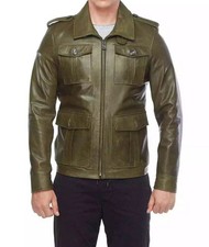 Veste vintage homme en cuir