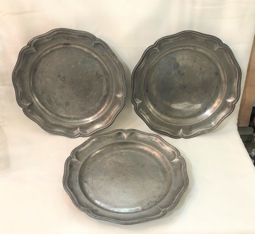 Anciens plat service rond - service,