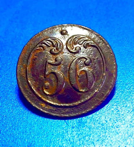 Bouton rare 56e régiment - bouton,