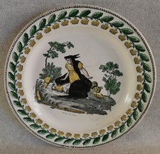 ASSIETTE FAIENCE FINE DE