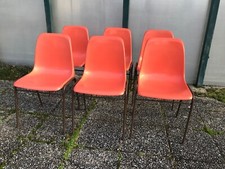 lot de six chaises vintages vers 1960-70 dans le gout de Lucienne et robin Day