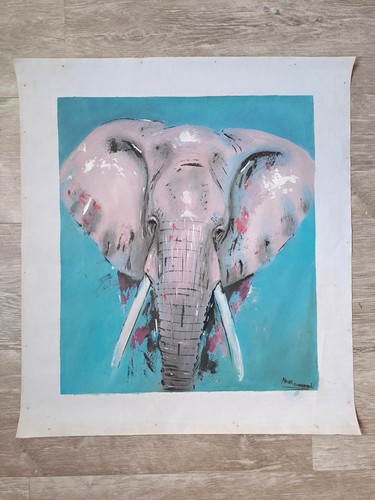 Peinture sur toile éléphant - sur,