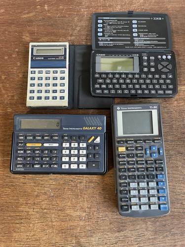 Lot calculatrices vintage - lot,