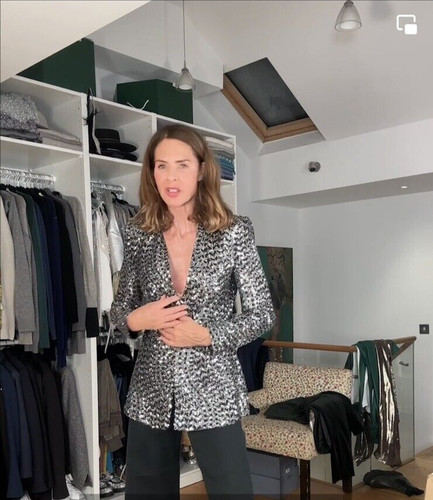 Zara noir argent sequin veste - zara,