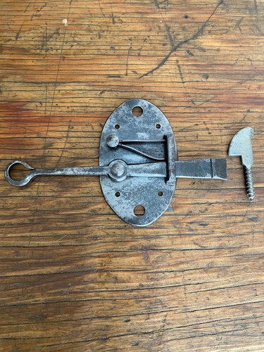 Ancien verrou ressort fer - ,