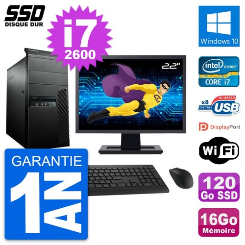 Tour lenovo m91p ecran - tour, 22"