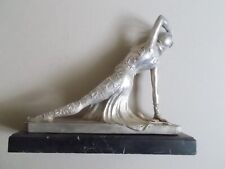 Demeter Chiparus  " Danseuse Exotique "  Régule Argenté , Art Déco