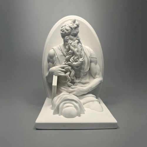 Sculpture relief moïse de - en,