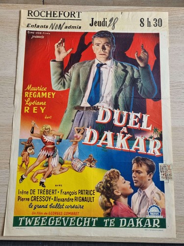 Affiche ancienne cinéma belge