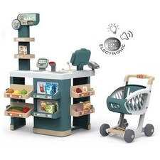 SMOBY - Marchande - Supermarché avec coin fruits et légumes- 42 accessoires i...