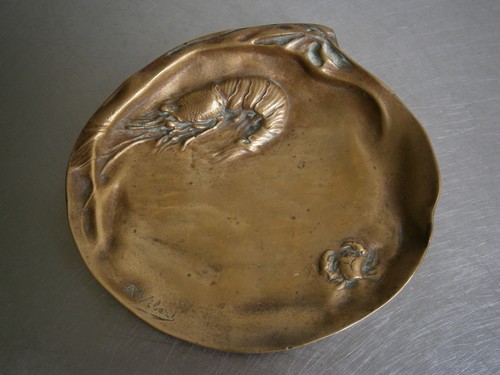 Coupelle bronze doré - bronze, c-1900