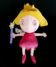 T6. Doudou peluche Ben et Holly's poupée fée elfe rose jaune 26cm  Lire svp - BE