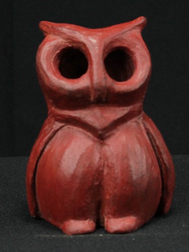 Sculpture hibou photophore - hibou,