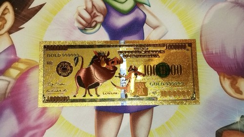Billet timon pumba card carte - billet,