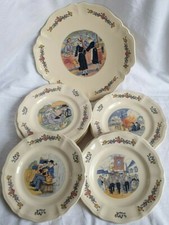 Service à dessert SARREGUEMINES France, DV, "Ma Bretagne",Trigon,11 pièces