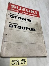 Suzuki GT50 PB PUB GT 50 catalogue pièces détachées parts list GT50PB GT50PUB