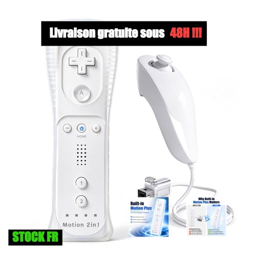 Manette wii avec - wii, nunchuk