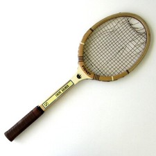 Raquette tennis bois ancienne - raquette,