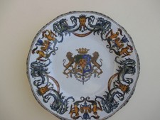 GIEN XIX éme. ASSIETTE AVEC