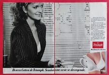 Publicité Presse: Lingerie Soutien Gorge Culotte TRIUMPH  1982
