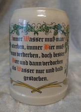 Chope de bière 0.5 l en grès