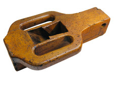 RABOT À DEUX MAINS, GALÈRE, BOIS, ART POPULAIRE 18 / 19° SIÈCLE