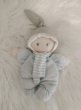 Doudou Poupée bleue gris