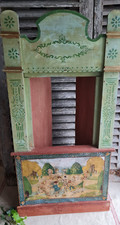 ANCIEN THEATRE DE GUIGNOL EN BOIS JOUET JEUX ENFANT POUPEE