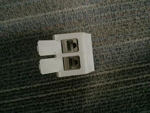 Double prise rj45 catégorie - prise,