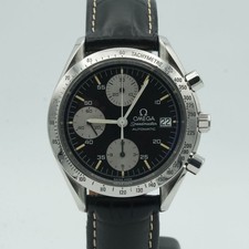 OMEGA SPEEDMASTER DATE HOMMES 1750.043 AUTOMATIQUE 39MM BEAU ACIER NOIR OM337